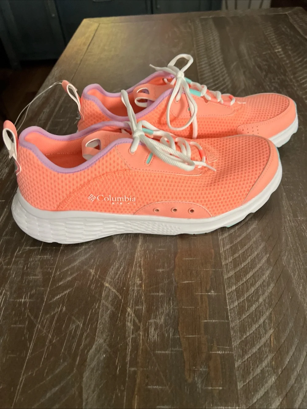 Columbia PFG Women’s Tiki Pink/Gulf Stream Sneakers Size 12. Brand New.